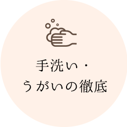 手洗い・うがいの徹底